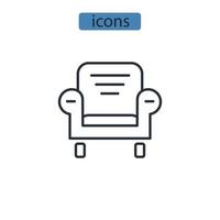 iconos de confort símbolo elementos vectoriales para web infográfico vector