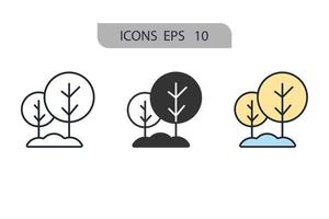 bush icons  symbol vector elements for infographic web