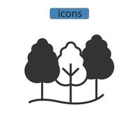 iconos de jardín símbolo elementos vectoriales para web infográfico vector