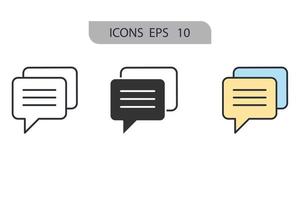 chat icons  symbol vector elements for infographic web