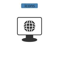 web designer icons  symbol vector elements for infographic web