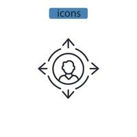 telecommuting icons  symbol vector elements for infographic web