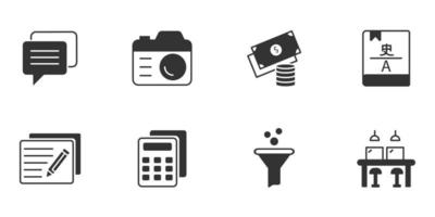 Freelance icons set . Freelance pack symbol vector elements for infographic web