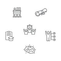 qualification  icons set . qualification  pack symbol vector elements for infographic web