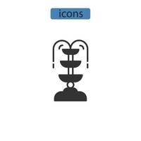 fountain icons  symbol vector elements for infographic web