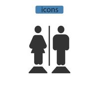 wc iconos símbolo elementos vectoriales para infografía web vector