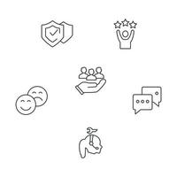 feedback icons set .  feedback pack symbol vector elements for infographic web