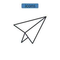 Contact icons  symbol vector elements for infographic web