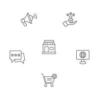 Customer journey icons set . Customer journey pack symbol vector elements for infographic web