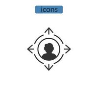 telecommuting icons  symbol vector elements for infographic web