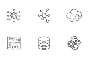 Industry icons set . Industry pack symbol vector elements for infographic web