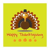 Happy Thanksgiving Greeting Card. Suitable For Thanksgiving Events vector