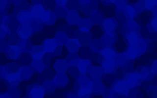 Dark blue abstract gradient background with hexagons. Vector illustration.