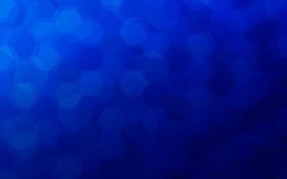 Dark blue abstract gradient background with hexagons. Vector illustration.