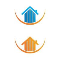 Real estate and home buildings vector logo icons template