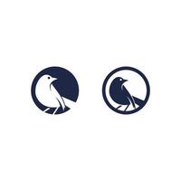 pájaros y golondrina diseño de logotipo de paloma y alas de animales vectoriales y pájaro volador