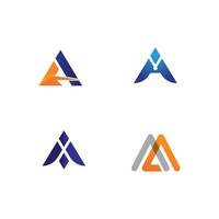 A Letter Logo font design, Template