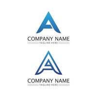 A Letter Logo font design, Template vector