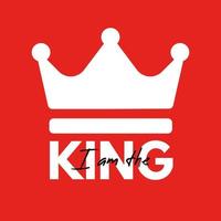 I am the king - logo vector design