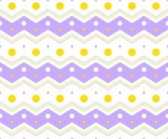 Purple Yellow Pastel Polkadot Circle Round Horizontal Zig Zag Line Stripe Dot Dash Line Circle Seamless Pattern Vector Illustration Tablecloth, Picnic mat wrap paper, Mat, Fabric, Textile, Scarf