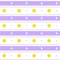 Purple Yellow Pastel Polkadot Circle Round Horizontal Line Stripe Dot Dash Line Circle Seamless Pattern Vector Illustration Tablecloth, Picnic mat wrap paper, Mat, Fabric, Textile, Scarf