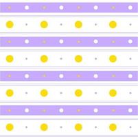 Purple Yellow Pastel Polkadot Circle Round Horizontal Line Stripe Dot Dash Line Circle Seamless Pattern Vector Illustration Tablecloth, Picnic mat wrap paper, Mat, Fabric, Textile, Scarf