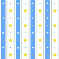 Yellow Blue Pastel Star Shining Sparkle Sky Vertical Line Stripe Dot Dash Line Circle Seamless Pattern Vector Illustration Tablecloth, Picnic mat wrap paper, Mat, Fabric, Textile, Scarf
