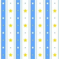 Yellow Blue Pastel Star Shining Sparkle Sky Vertical Line Stripe Dot Dash Line Circle Seamless Pattern Vector Illustration Tablecloth, Picnic mat wrap paper, Mat, Fabric, Textile, Scarf