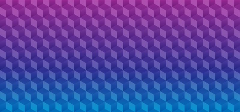 Abstract background with geometric and isometric 3D blocks. Modern blockchain and technology concept design