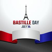 vector graphic of bastille day good for bastille day celebration. flat design. flyer design.flat illustration.