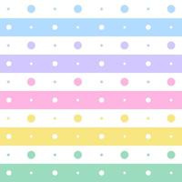Rainbow Pastel Polkadot Circle Round Horizontal Line Stripe Dot Dash Line Circle Seamless Pattern Vector Illustration Tablecloth, Picnic mat wrap paper, Mat, Fabric, Textile, Scarf