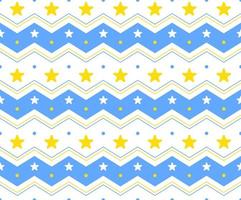 Yellow Blue Pastel Star Shining Sparkle Sky Horizontal Zig Zag Line Stripe Dot Dash Line Circle Seamless Pattern Vector Illustration Tablecloth, Picnic mat wrap paper, Mat, Fabric, Textile, Scarf