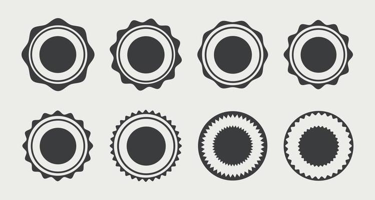 Circle badge vector tag lable