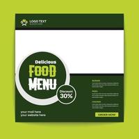 Food Banner Design Template vector