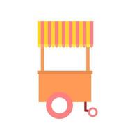 Street food cart vector