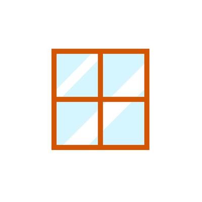 Window icon isolated on white background