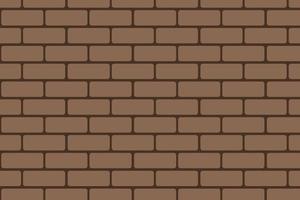 Seamless flat brick wall pattern for background. vector