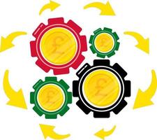 Sudan vector hand drawn flag, Sudanese pound, Sudan Information Gear Finance