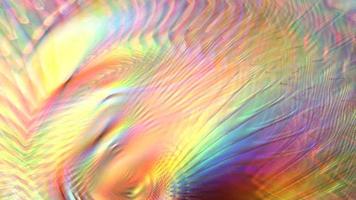 fondo de textura de arco iris holográfico luminoso abstracto video