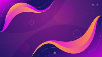 abstract gradient wave pink and orange  background vector