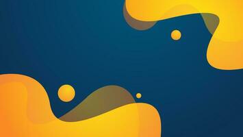 abstract wave background with blue and yellow color. vector illustration