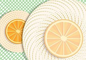 Pattern line and Orange abstract background vector. vector