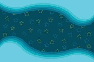 Wavy background with stars ornament for banner, poster, or landing page vector