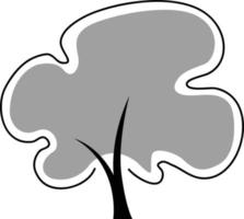 Simple tree icon for design element vector