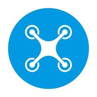 Drone quadrocopter icon vector for graphic design, logo, web site, social media, mobile app, ui illustration