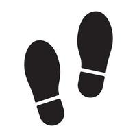 icono de huella de zapato para diseño gráfico, logotipo, sitio web, redes sociales, aplicación móvil, ilustración de interfaz de usuario. vector
