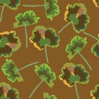 seamless mixed colour leafs pattern background , greeting card or fabric vector