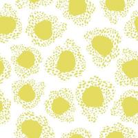 seamless hand drawn yellow flowers pattern background , greeting card or fabric vector