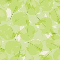 seamless green leafs pattern background , greeting card or fabric vector