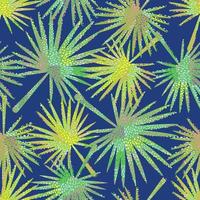 seamless abstract dot palm leafs pattern background , greeting card or fabric vector